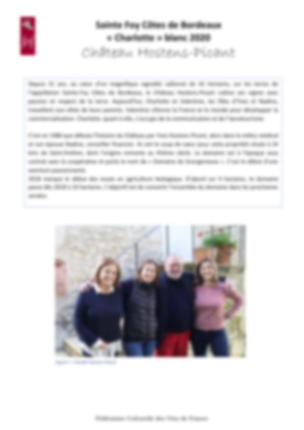 Fiche de dégustation Château Hostens Picant